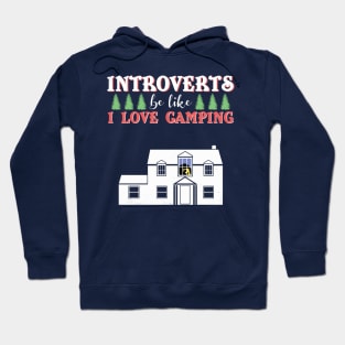 Funny Introvert Humor Camping Hiking Adult Gift Hoodie